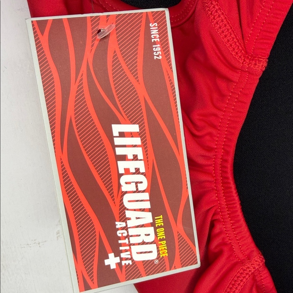 NWT One Piece Official LIFEGUARD® Red Racerback Swimsuit Size 30 / XS -Small NWT - Picture 8 of 11